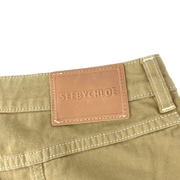 SEE‎ BY CHLOE Denim Cropped Pant - Picture 7 of 12